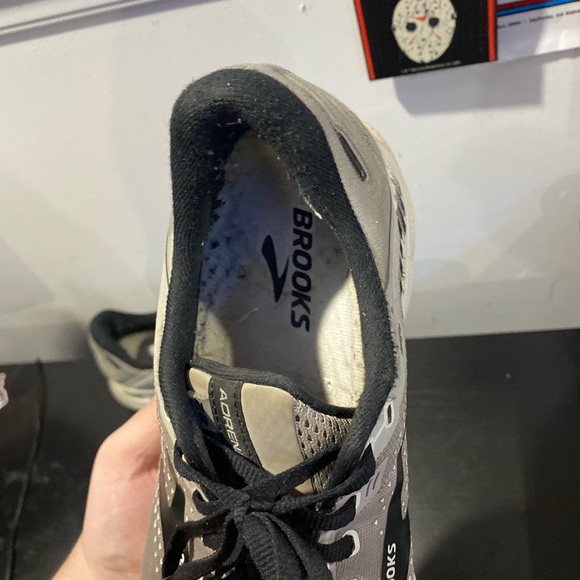 Brooks Adrenaline GTS 22 Sneakers Size 12 2E Men’s Wide Used Gray Black - Picture 9 of 12